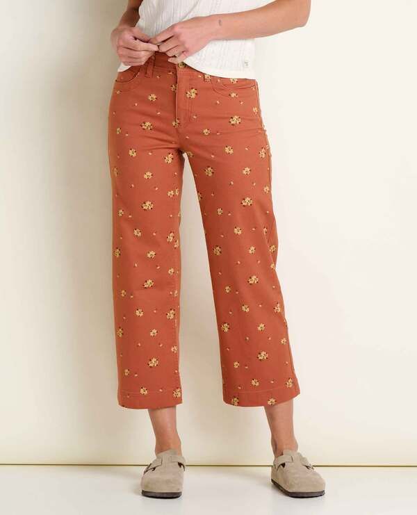 トードアンドコー レディース ボトムス レギンス ワイドレッグ Toad Co Earthworks Wide Leg Pant Copper Print