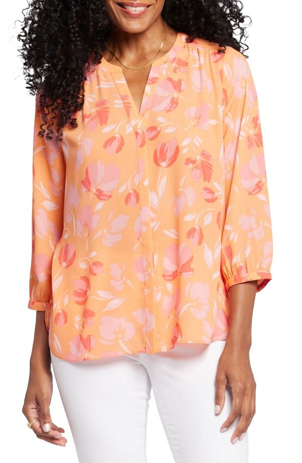 エヌワイディージェイ レディース トップス シャツ ブラウス NYDJ Pintuck Blouse Candace