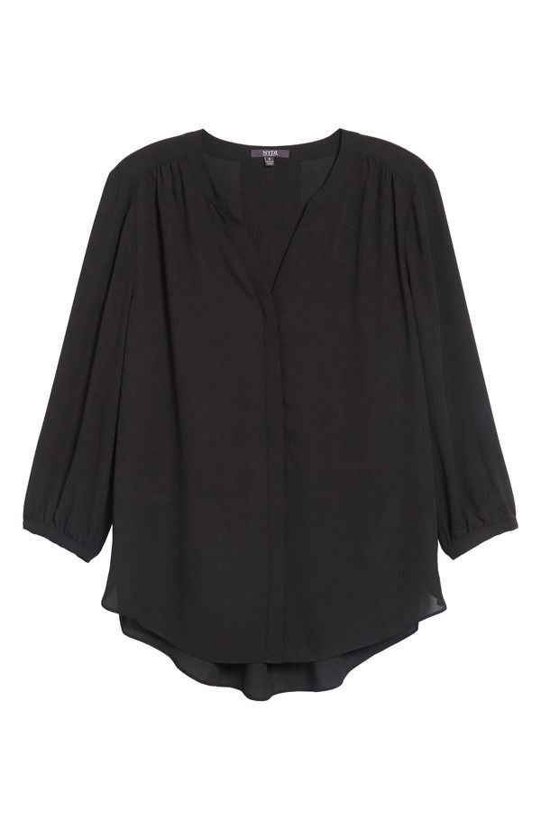 エヌワイディージェイ レディース トップス シャツ ブラウス NYDJ Pintuck Blouse Black ブラック