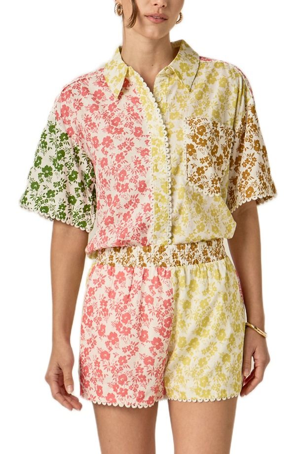 イングリッシュファクトリー レディース ボトムス ハーフパンツ・ショーツ プリント ショートパンツ カラーブロック English Factory Colorblock Print Shorts Multi マルチカラー 21,868円