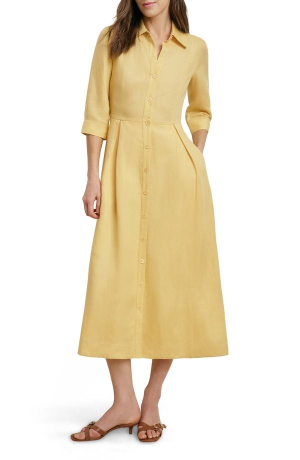 フェイバリット ドーター レディース トップス ワンピース シャツ Favorite Daughter The Becky Shirtdress Golden