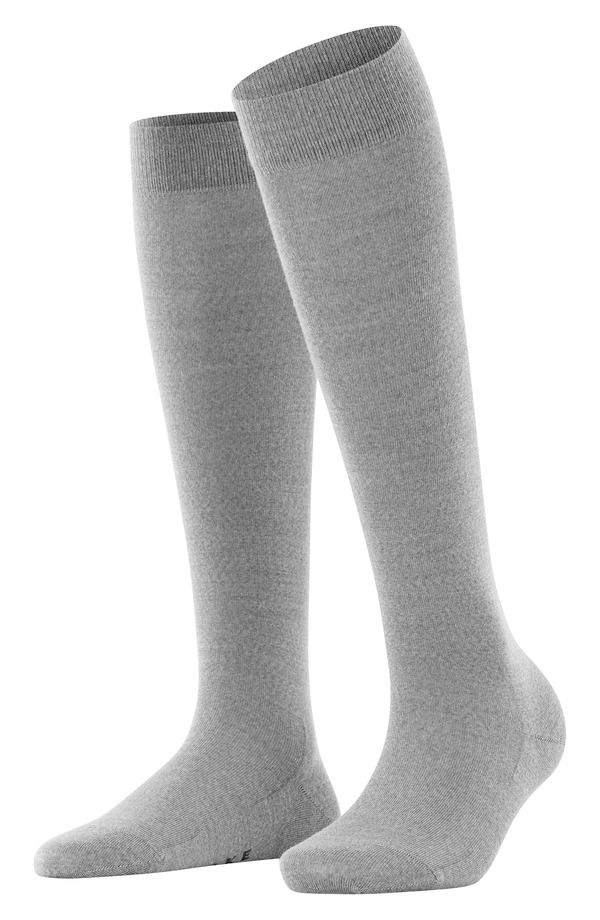 ファルケ レディース アンダーウェア 靴下 Falke Soft Merino Knee High Socks Light Grey グレー