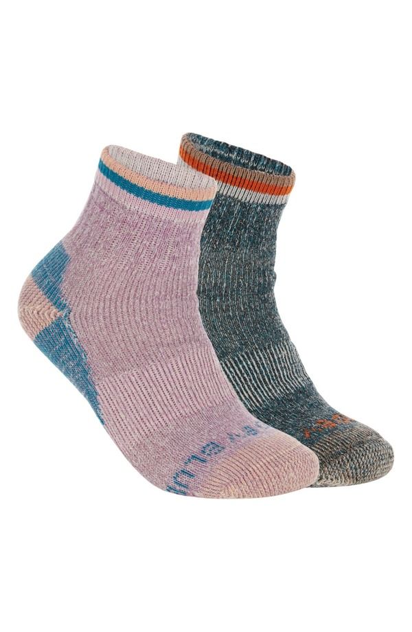 ユナイテッドバイブルー レディース アンダーウェア 靴下 ウール コットン United By Blue Assorted 2Pack Wool Cotton Blend Quarter Socks Pink Teal ティール