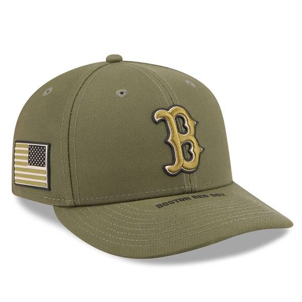 ニューエラ メンズ アクセサリー 帽子 Mens New Era Olive Boston Red Sox 2026 Armed Forces Day Low Profile 59FIFTY Fitted Hat Olive オリーブ