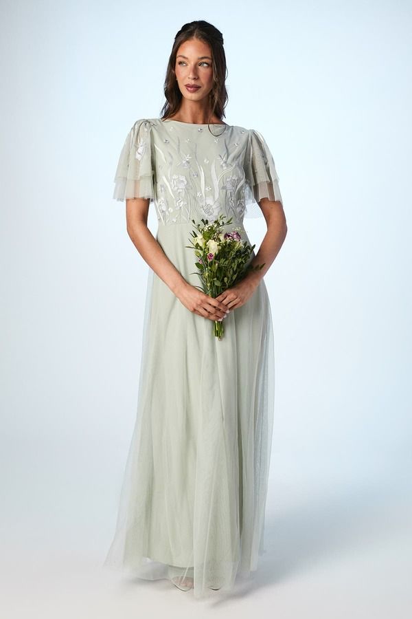 コースト レディース トップス ワンピース マキシ Coast Angel Sleeve Maxi Bridesmaids Dressage セージ