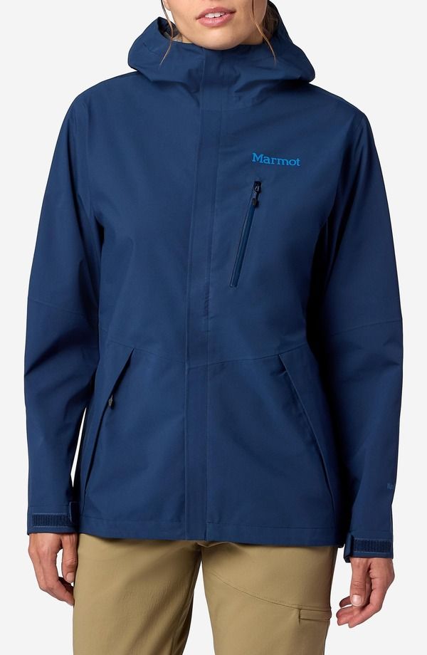 マーモット レディース アウター ジャケット・ブルゾン フーデッドジャケット Marmot Waterproof Hooded Jacket Nightfall Navy ネイビー