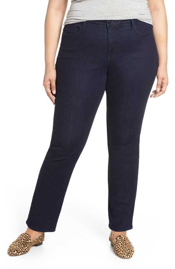 エヌワイディージェイ レディース ボトムス デニムパンツ ストレート ジーンズ NYDJ Marilyn High Rise Straight Leg Jeans Rinse Tonal Stitch