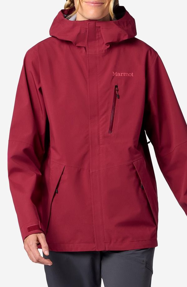 マーモット レディース アウター ジャケット・ブルゾン フーデッドジャケット Marmot Waterproof Hooded Jacket Cosmos Red レッド