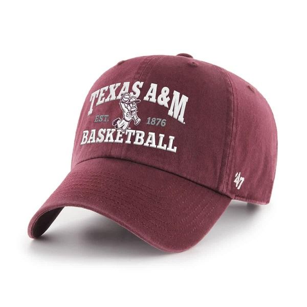 フォーティーセブン メンズ アクセサリー 帽子 Mens 47 Maroon Texas AM Aggies Ol Sarge Basketball Clean Up Adjustable Hat Maroon マルーン