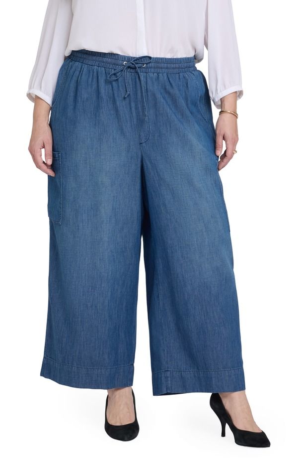 エヌワイディージェイ レディース ボトムス カジュアルパンツ ジーンズ NYDJ Whitney PullOn Cargo Jeans Missionblue