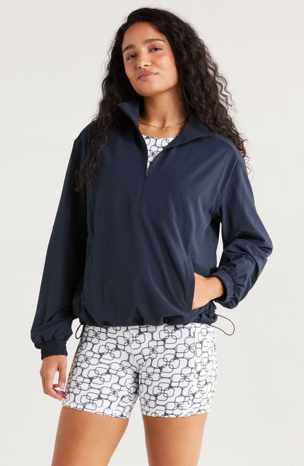 ゼラ レディース アウター ジャケット・ブルゾン ハーフジップ Zella Club Half Zipullover Navy Sapphire ネイビー
