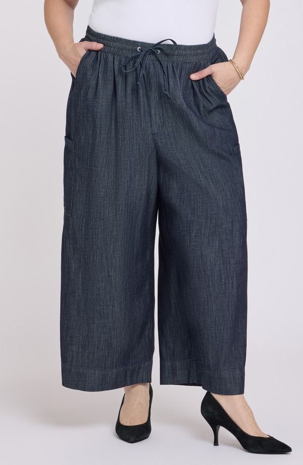 エヌワイディージェイ レディース ボトムス カジュアルパンツ ジーンズ NYDJ Whitney PullOn Cargo Jeans Dark Indigo インディゴ