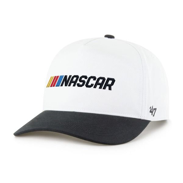 フォーティーセブン メンズ アクセサリー 帽子 Mens 47 WhiteBlack NASCAR TwoTone Team Adjustable Hitchat White ホワイト