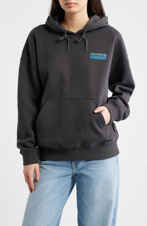 リップカール レディース アウター パーカー・スウェット Rip Curl Ocean Break Heritage Hoodie Cali Washed Black ブラック