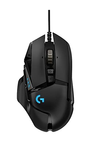 Logicool G ゲーミングマウス G502 有線 USB 接続 マウス HERO 25Kセンサー G502RGBhr LIGHTSYNC RGB 11個プログラムボタン FPS / MMO / RPG ブラック PC windows m 4d993ca8