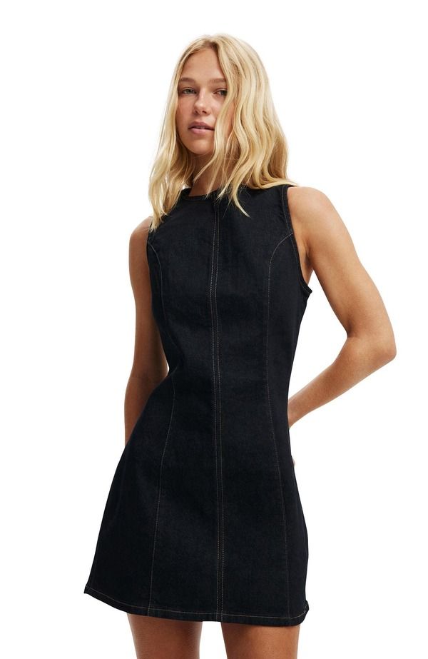 コットンオン レディース ボトムス デニムパンツ ミニワンピース ミニ Cotton Womens Harley Denimini Dresshutter Blue ブルー