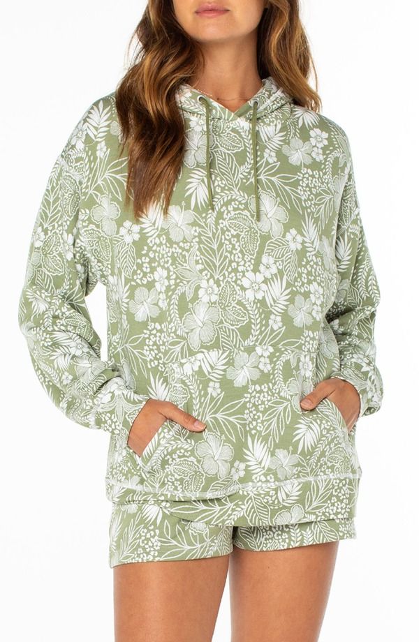 ロキシー レディース アウター パーカー・スウェット Roxy Surfing by Monlight Hoodie Sage セージ