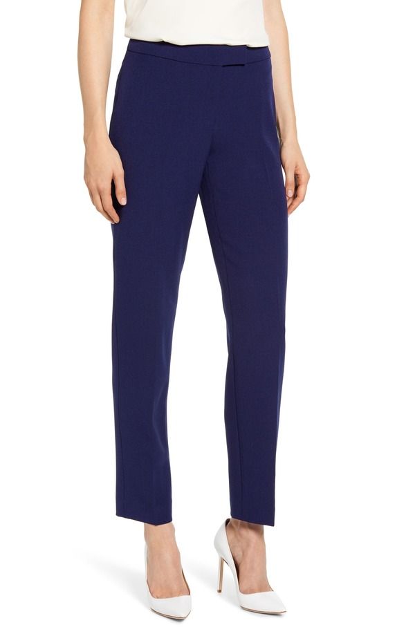 アンクライン レディース ボトムス デニムパンツ クレープ Anne Klein Bowie Crepe Pants Distant Mountain
