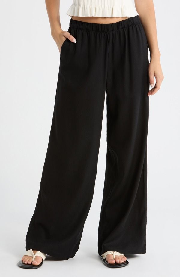 ペイジ レディース ボトムス レギンス ワイドレッグ パンツ PAIGE Jude Wide Leg Pants Black ブラック
