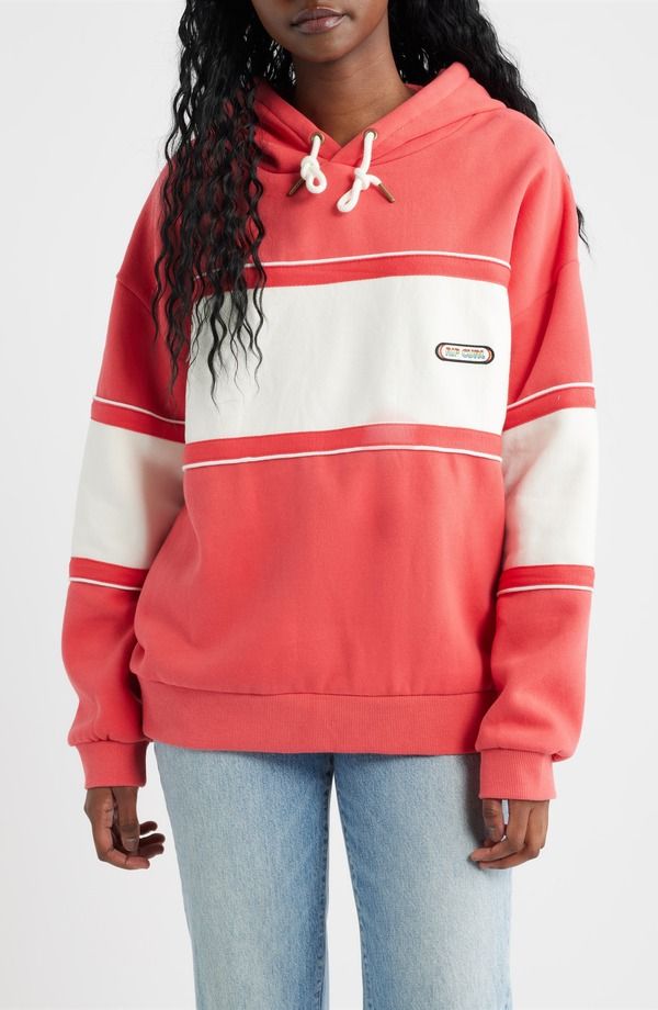 リップカール レディース アウター パーカー・スウェット Rip Curl Surf Side Heritage Hoodie Deep Red レッド