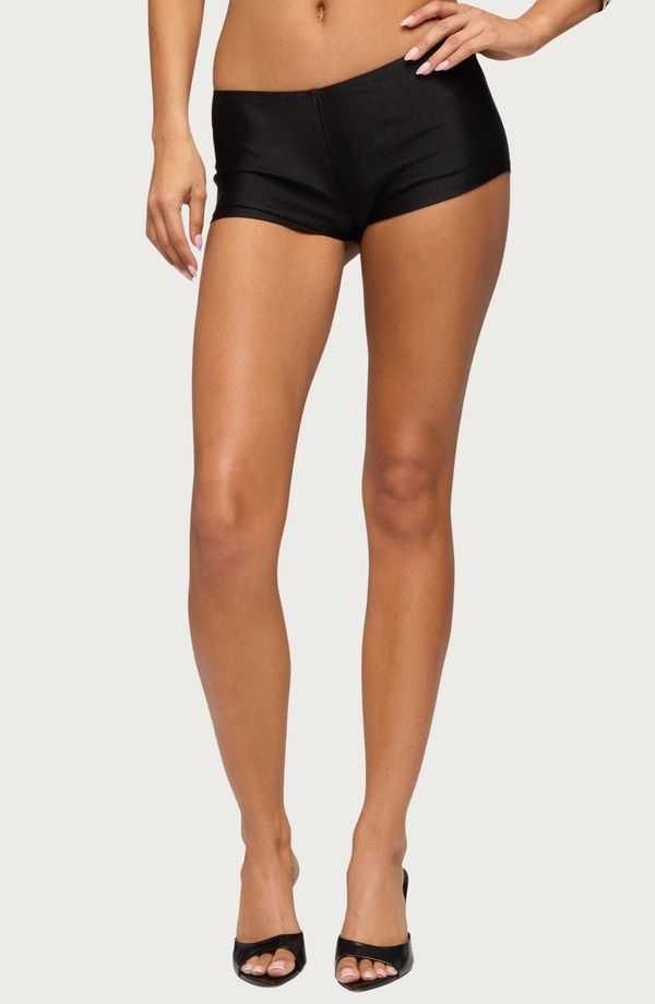 アディクテッド レディース ボトムス ハーフパンツ・ショーツ ショートパンツ EDIKTED Irenah Micro Shorts Black ブラック