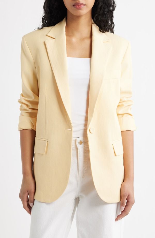 マンゴ レディース アウター ジャケット・ブルゾン MANGO Americana Martini Jacket Yellow イエロー