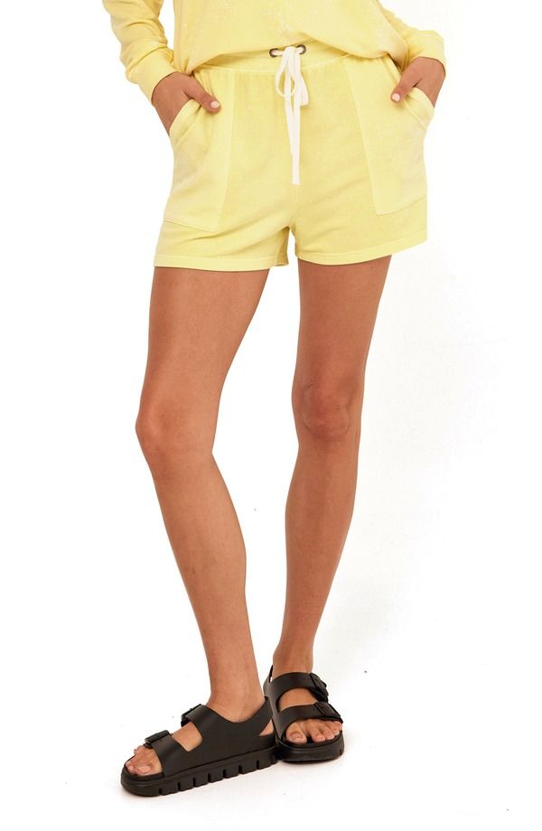 スレッズ・フォー・ソート レディース ボトムス ハーフパンツ・ショーツ ショートパンツ Threads 4 Thought Erina Spray Wash Modal Blend Shorts Lemonade