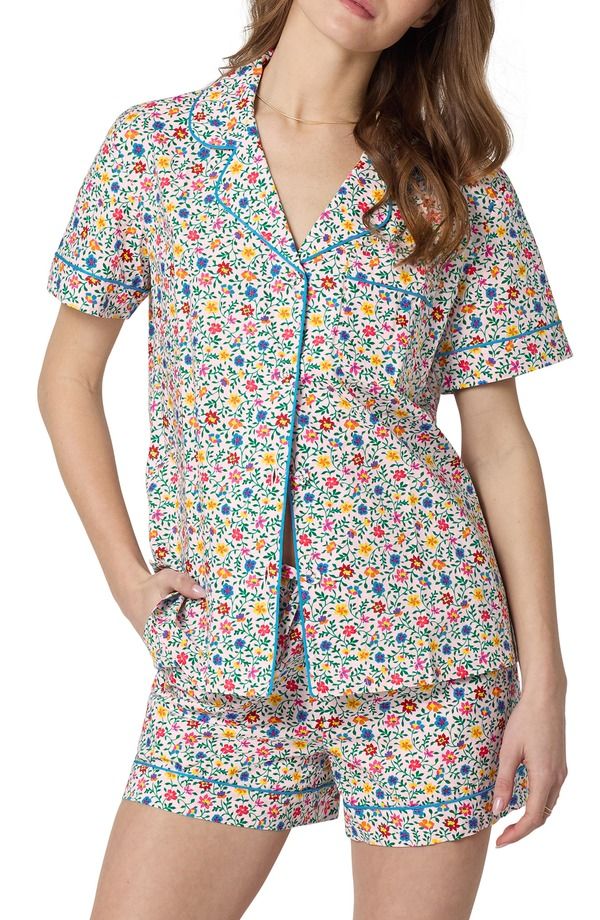 ベッドヘッドパジャマ レディース アンダーウェア ナイトウェア プリント コットン BedHead Pajamas Print Organicotton Poplin Short Pajamas Whimsy Ditsy