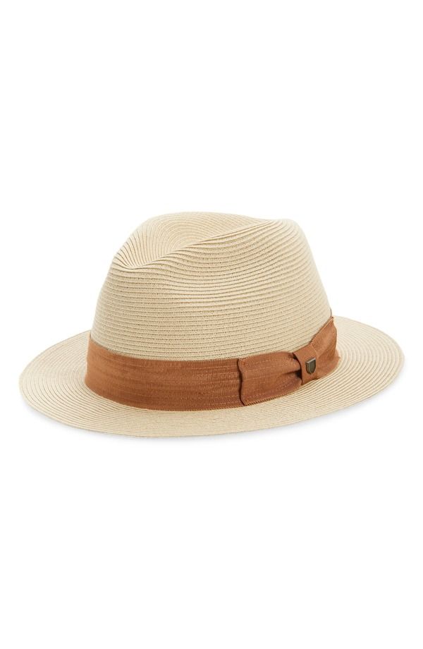 ブリクストン メンズ アクセサリー 帽子 Brixton Roma Packable Straw Fedora Natural Bronze