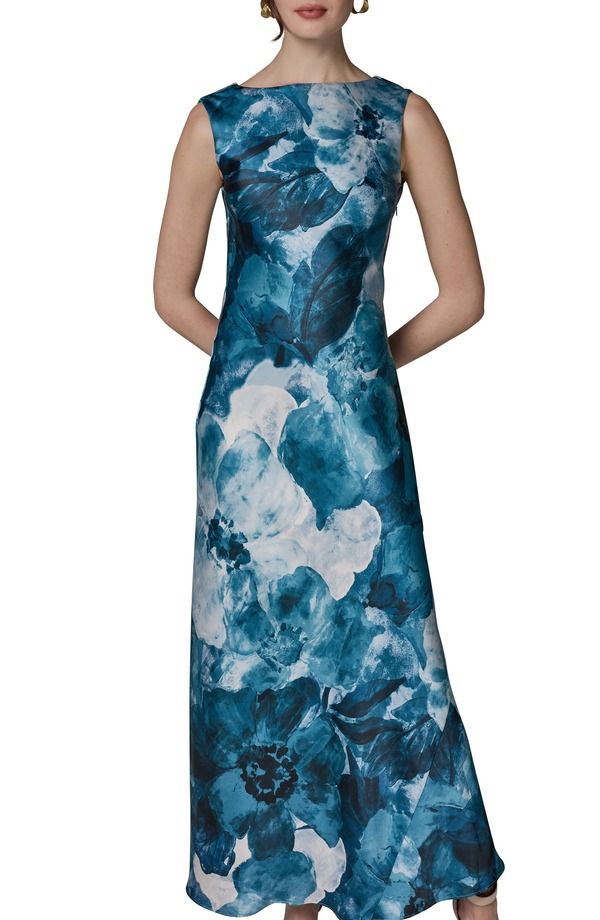 ダナ キャラン ニューヨーク レディース トップス ワンピース フラワー柄 フラワー Donna Karanew York Abstract Floral Cowl Back Gownightfll Multi マルチカラー