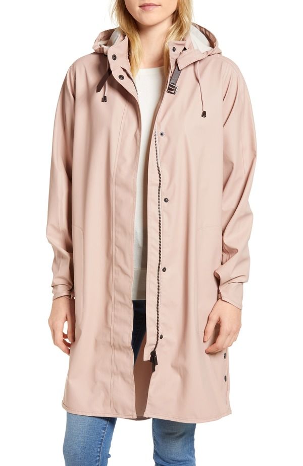 イルセヤコブセン レディース アウター ジャケット・ブルゾン コート Ilse Jacobsen Hooded Raincoat Adobe Rose
