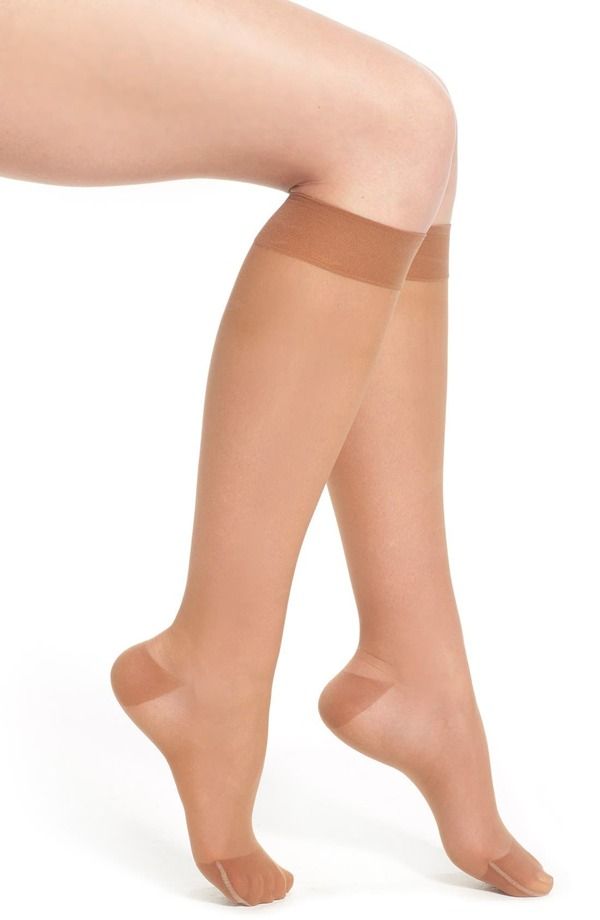 アイテムエムエイト レディース アンダーウェア 靴下 シアー ITEM6 Sheer Compression Knee High Socks Toffee