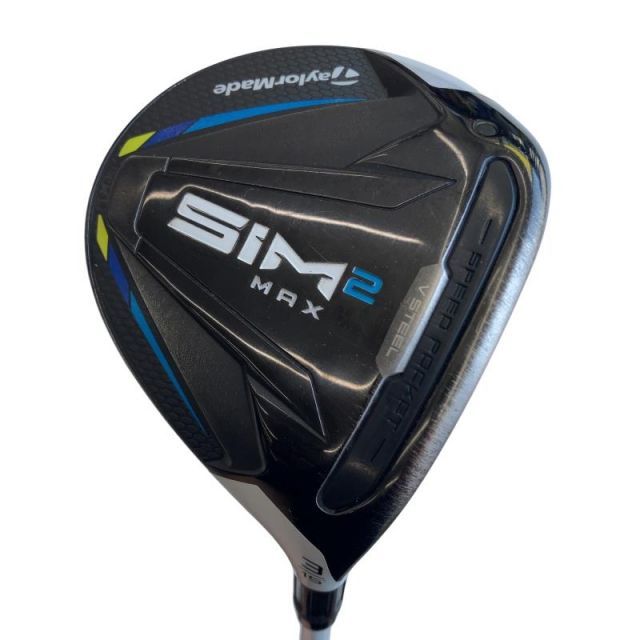 【中古】 テーラーメイド SIM2 MAX 3W フェアウェイウッド FW 純正特注シャフト (フレックスS) メンズ 男性用 右利き 右用 Cランク ゴルフクラブ