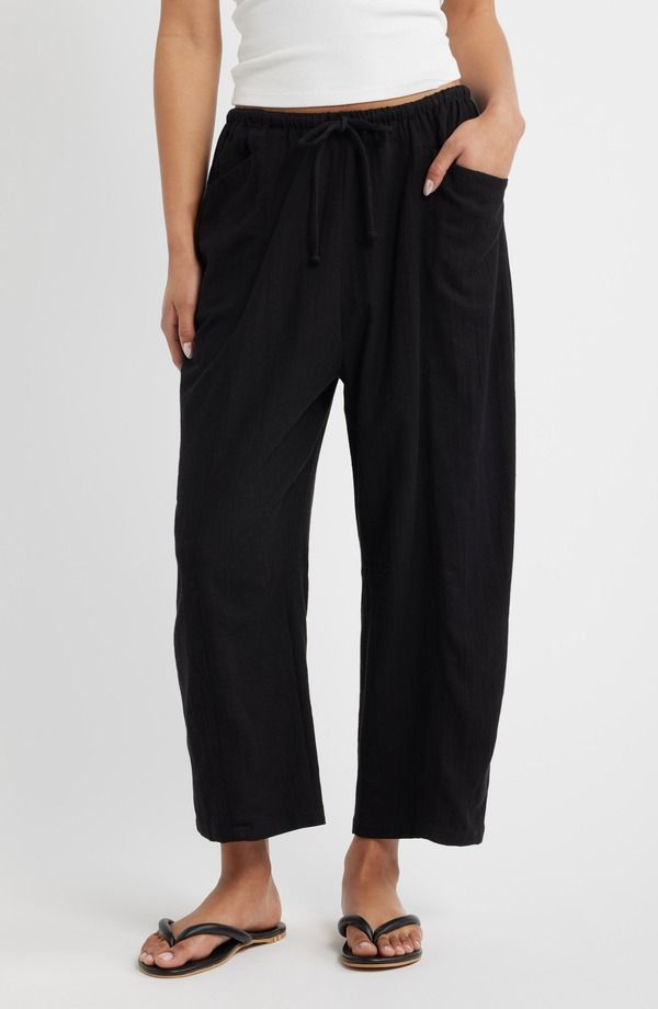 リップカール レディース ボトムス レギンス パンツ Rip Curl Vibe Surf Barreleg Drawstring Pants Black ブラック