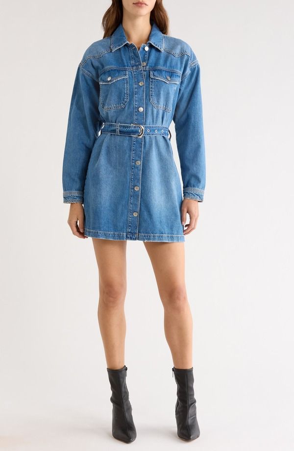 レイルズ レディース トップス ワンピース シャツ デニム Rails Tustin Denim Shirtdresskyride デニム