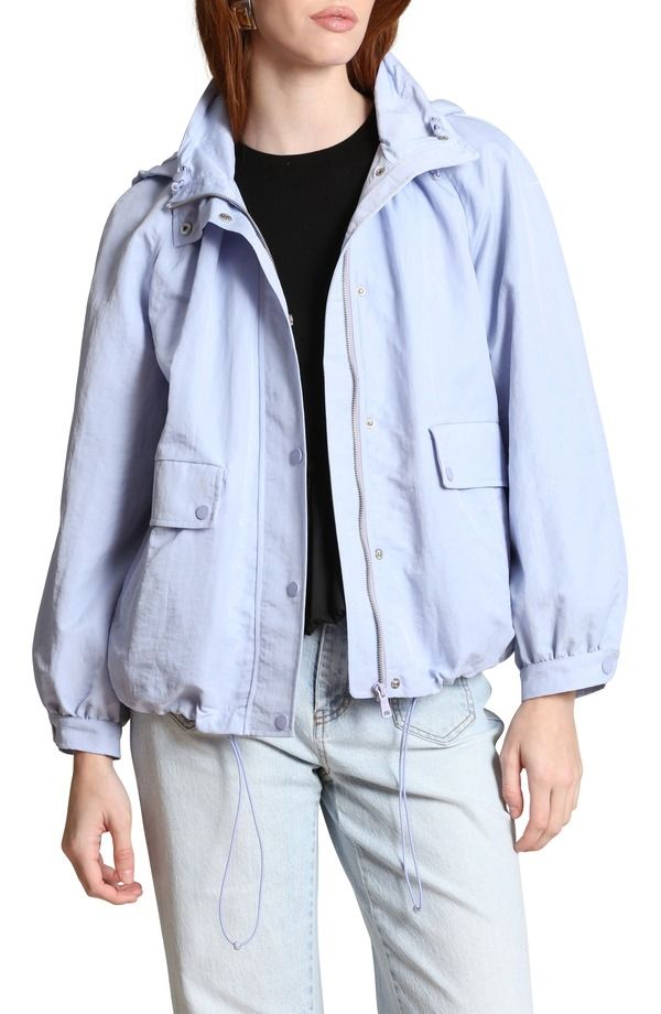 アヴェックレフィーユ レディース アウター ジャケット・ブルゾン Avec Les Filles Balloon Bomber Jacket Periwinkle
