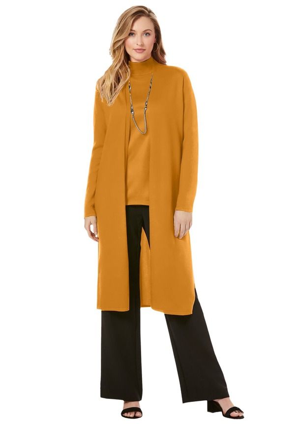 ジェシカロンドン レディース アウター パーカー・スウェット セーター Jessica London Carefree Cashmere Duster Sweaterich Gold ゴールド
