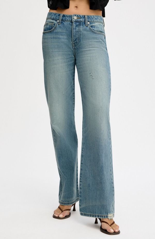 サムエデルマン レディース ボトムス デニムパンツ ローライズ ジーンズ Sam Edelman Low Rise Slouchy Girlfriend Jeans Brooklyn Wash