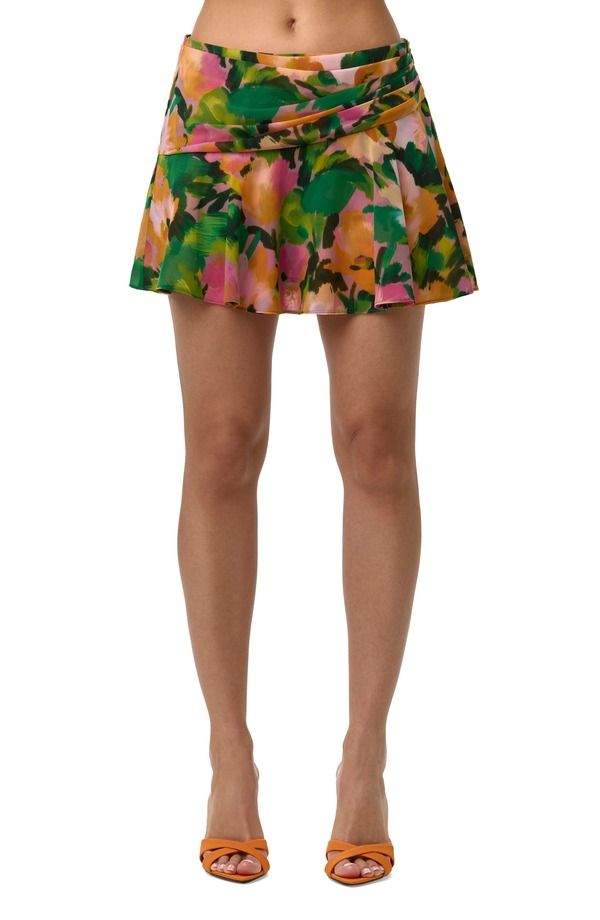 ネイキッドワードローブ レディース ボトムスカート シフォン フリル ミニ Naked Wardrobe Ruffle Chiffon Miniskirt Secret Garden