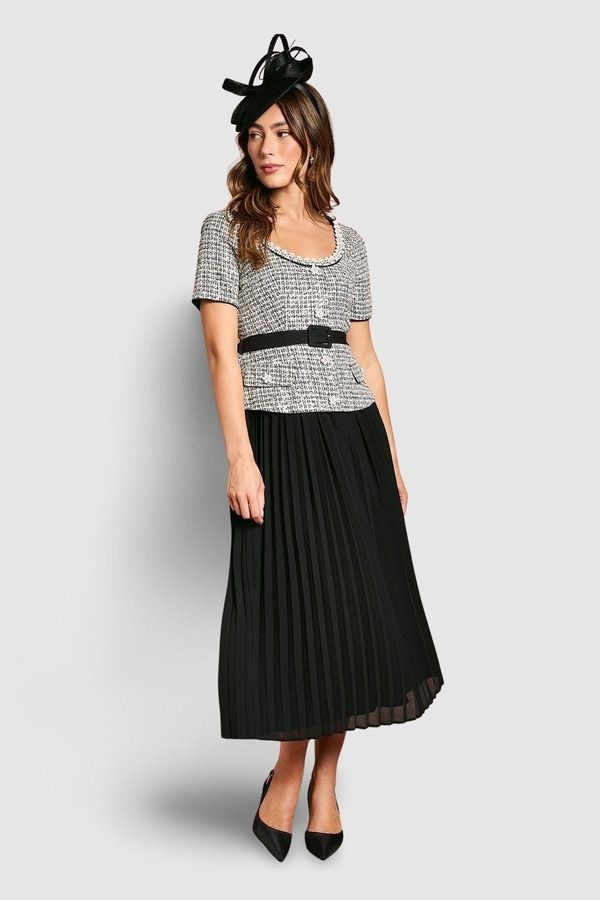 コースト レディース トップス ワンピース プリーツスカート プリーツイード スカート Coastweed Bodice Pleated Skirt Dress Mono