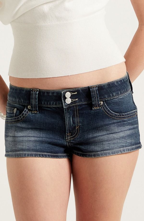 パクサン レディース ボトムス ハーフパンツ・ショーツ ショートパンツ PacSun Tatum Ultimate Micro Shorts Dark Indigo インディゴ