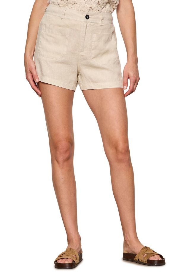 サンクチュアリー レディース ボトムス ハーフパンツ・ショーツ ショートパンツ リネン Sanctuary The Marine Linen Shortsummer Sand White ホワイト