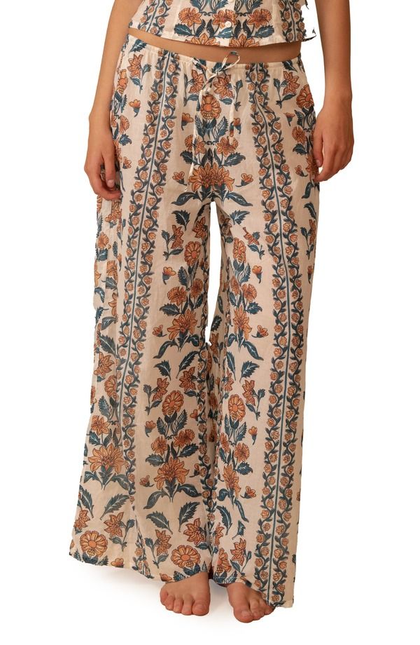 モンシー レディース ボトムス レギンス ワイドレッグ フラワー柄 パンツ コットン フラワー MONTCE Winona Floral Wide Leg Cotton CoverUpants Winona Floral 37,570円