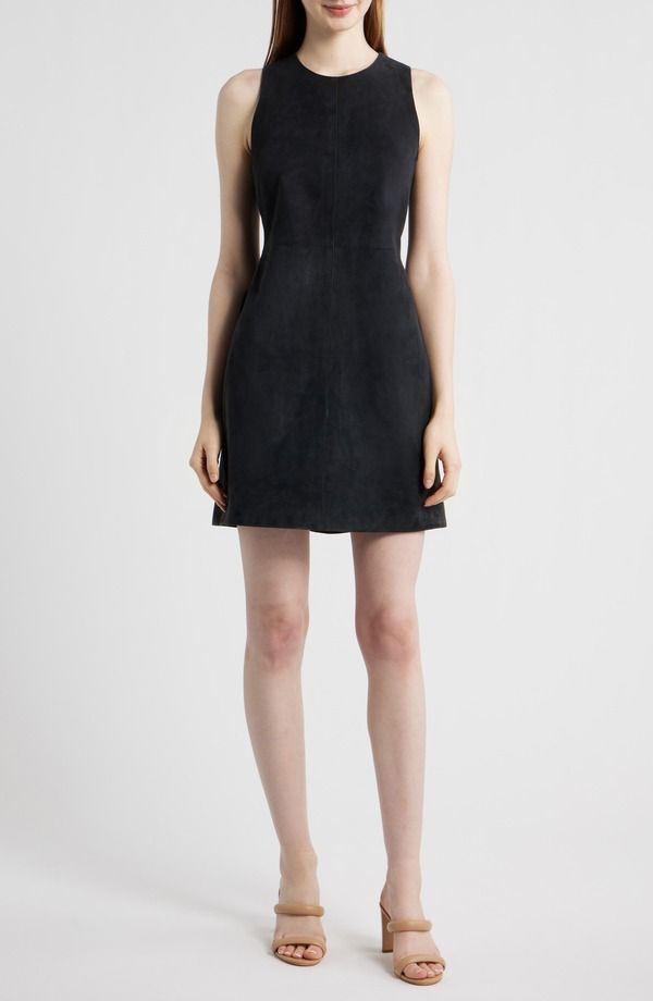 ボス レディース トップス ワンピース ミニ スエード ノースリーブ BOSSycara Sleevelessuede Minidressky Captain