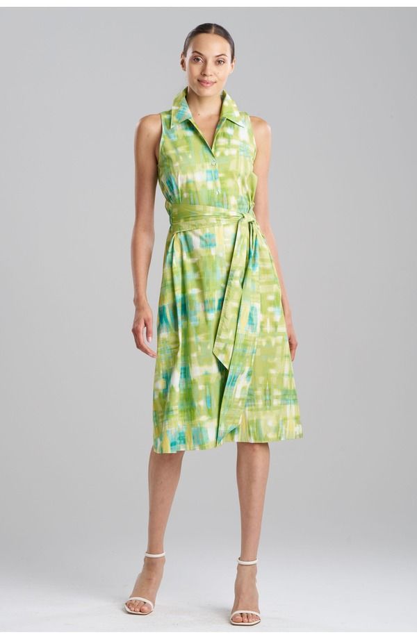 ナトリ レディース トップス ワンピース ボタンダウン ホルター Natori PLAIDS Halter Button Down Dress Palm