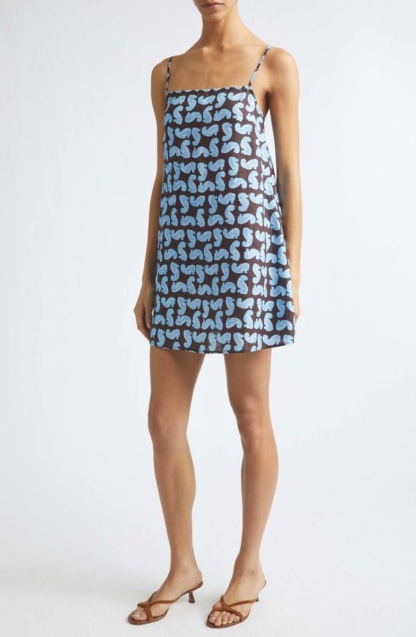 スタウド レディース トップス ワンピース プリント ノースリーブ STAUD Laura Print Sleeveless Dresseahorse