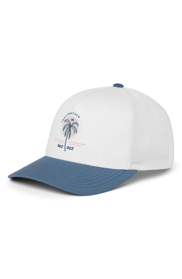トラビスマヒュー メンズ アクセサリー 帽子 キャップ TravisMathew Coastal Charm Snapback Ball Cap White ホワイト