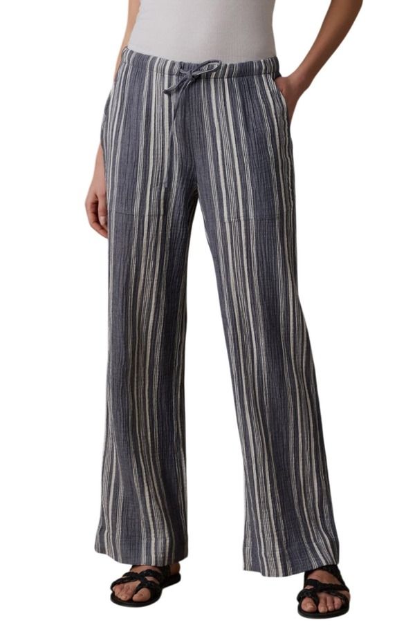 ファレティ レディース ボトムス レギンス ワイドレッグ パンツ コットン Faherty Dune Organicotton Wide Leg Pantsea Breeze Stripe ストライプ