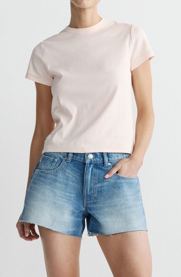 ディーエル 1961 レディース ボトムス デニムパンツ ハイウエスト ショートパンツ DL1961 Abby High Waist Cutoff Denim Shorts Avenue デニム