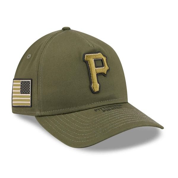 ニューエラ メンズ アクセサリー 帽子 Mens New Era Olive Pittsburgh Pirates 2026 Armed Forces Day 9TWENTY Adjustable Hat Olive オリーブ